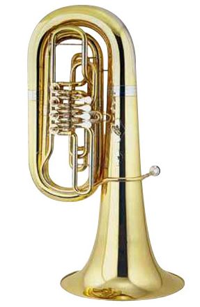 B&S BBb Tuba - 4/4 Size - 4 Rotary Valves - Silver Plated - 103-S