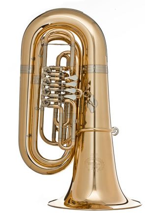 B&S BBb Tuba - 5/4 Size - 4 Rotary Valves - Clear Lacquered - GR55-L