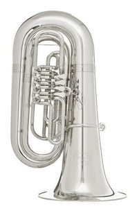 B&S BBb Tuba - 5/4 Size - 4 Rotary Valves - Silver Plated - GR55-S