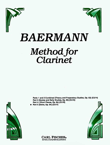 Baermann Method For Clarinet Part 5 - CU17