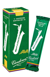 Vandoren Java Green Baritone Sax Reed - 5 Per Box