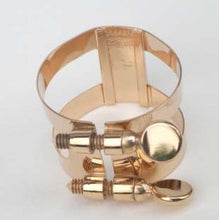 Load image into Gallery viewer, Bonade Bass Clarinet Inverted Plated Ligature - Rose Gold -  2253UGP