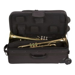 Protec Ipac Double Trumpet Case with Wheels IP301DWL