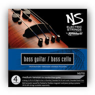 D'addario NS Electric Bass/CELLO String SET, 4/4 Scale, Medium Tension
