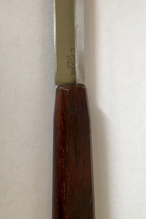 Pisoni Wood Handle Deluxe Double Hollow Ground Knife