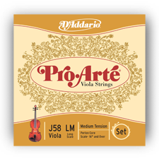 D'addario Viola String - Pro Arte D Alum Wnd