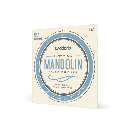 D'addario Mandolin Strings EJ62 80/20 Phosphor Bronze