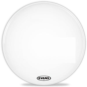 Evans White Marching Bass Drum Head - 24 MX1
