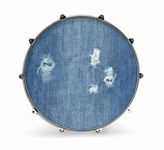 Evans Fabrics Bass Drum Head - Denim