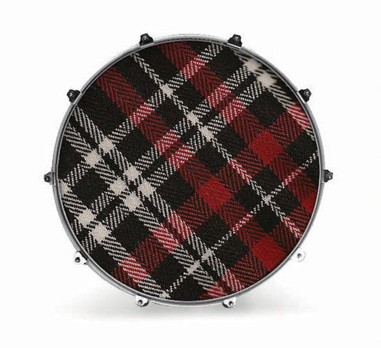 Evans Fabrics Bass Drum Head - Plaid 3