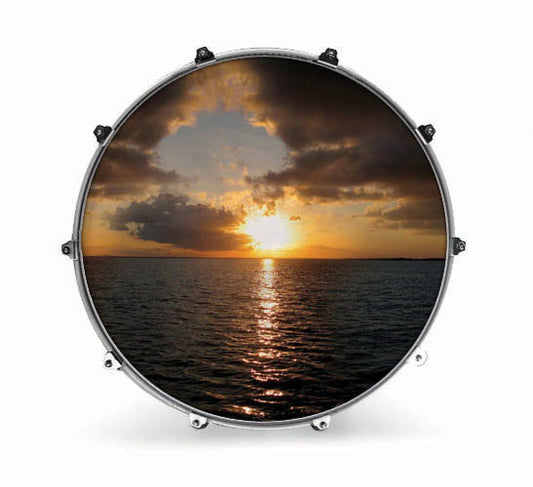 Evans Nature Bass Drum Head - Ocean 2