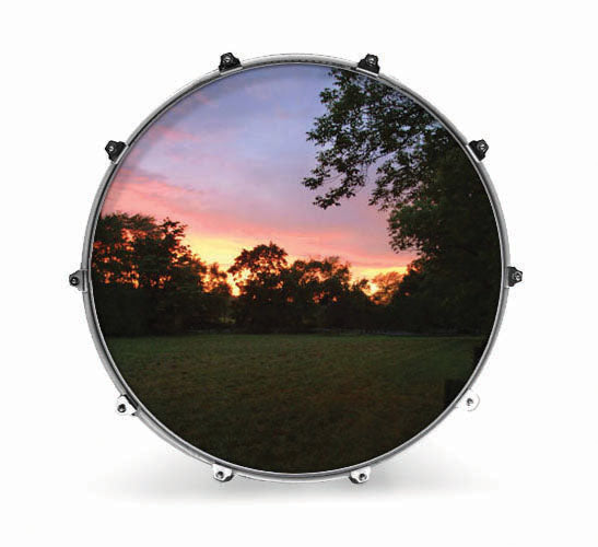 Evans Nature Bass Drum Head - Sunset