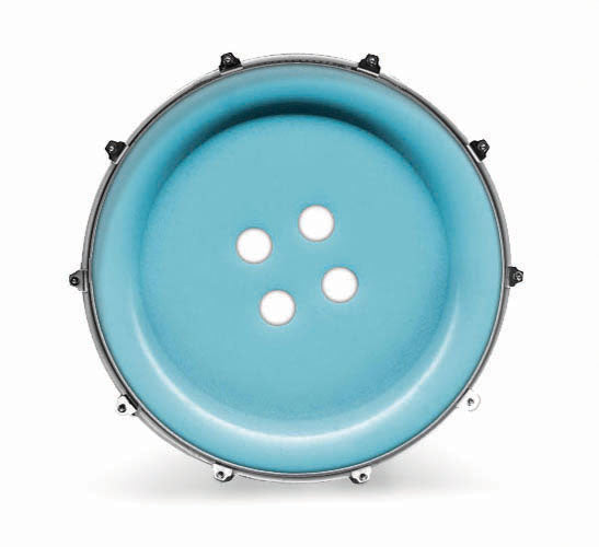 Evans Photography Series Bass Drum Head - Button 1