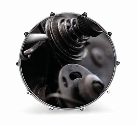 Evans Photography Series Bass Drum Head - Machines