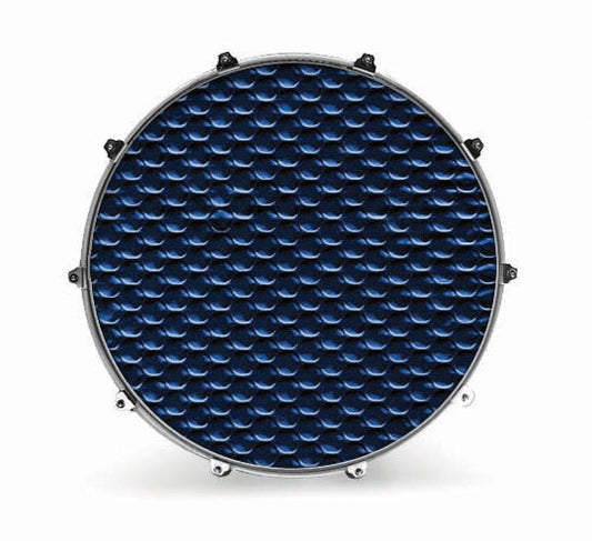 Evans Textures Series Bass Drum Head - Blue Sequins