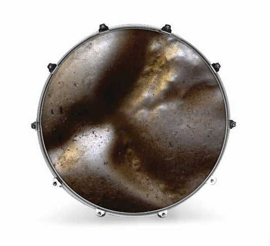 Evans Textures Series Bass Drum Head - Metal 1