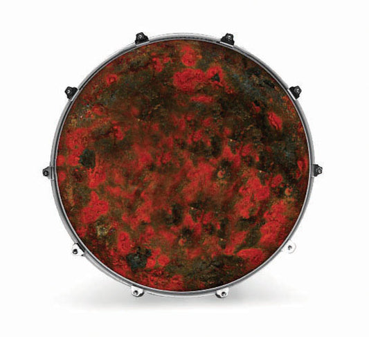 Evans Textures Series Bass Drum Head - Red Rust