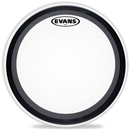 Evans EMAD Coated White Bass Drum Head, 20 Inch