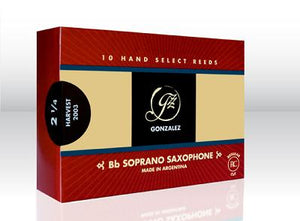 Gonzalez Soprano Sax (RC) Regular Cut Reeds - 10 Per Box