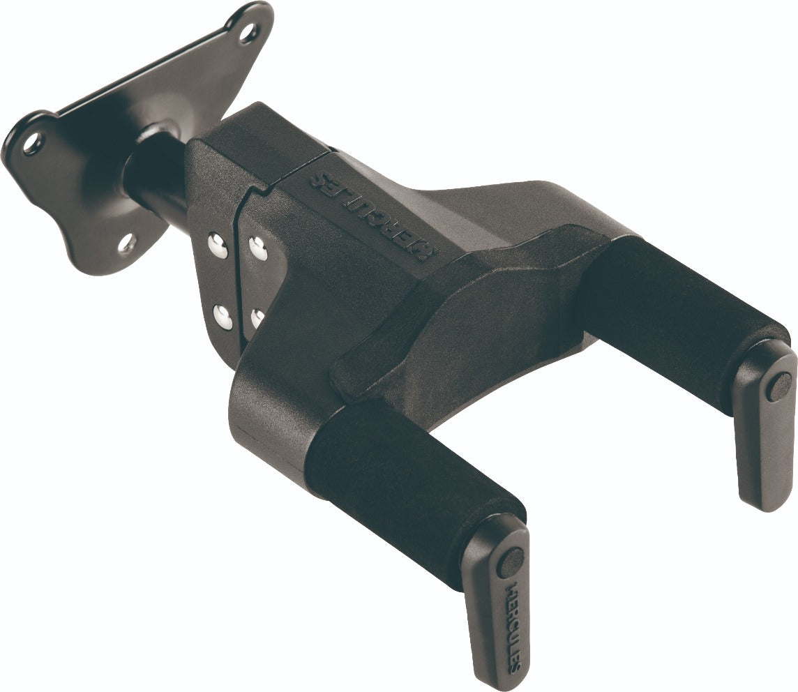 HERCULES PLUS Series Universal AutoGrip Wall Mount Guitar Hanger, Short Arm - GSP39WBPLUS