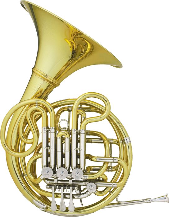Hans Hoyer Double Bloom F/Bb French Horn - Ball Linkage - Detachable Bell - Unlacquered - 7801A-1-0