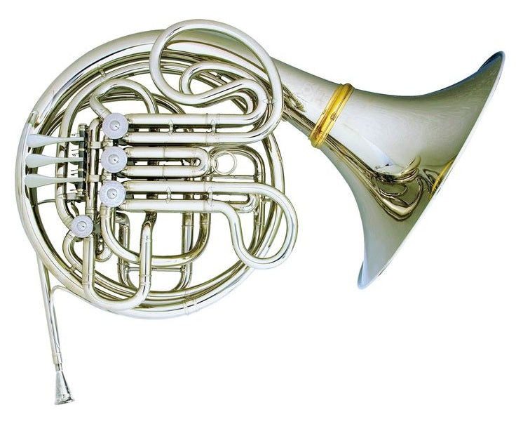Hans Hoyer Double Bloom F/Bb French Horn - Ball Linkaged - Detachable Bell - Nickel Silver - 7801NSA