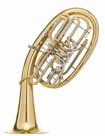 Hans Hoyer Wagner F/Bb Double Tuba - Ball Link - Clear Lacquered - 4826G-L