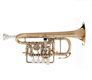 J. Scherzer 8111 High Bb/A Rotary Piccolo Series Rotary Trumpet