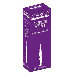 Marca American Vintage Soprano Saxophone Reeds - 5 Per Box