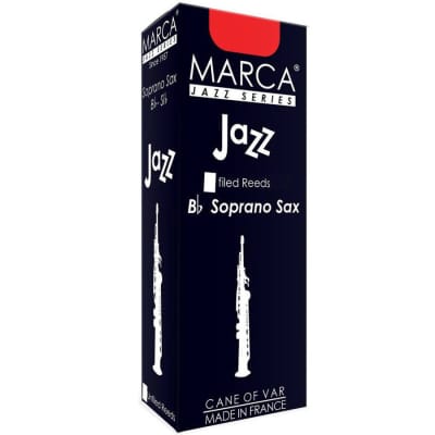 Marca JaZZ Soprano Sax Reeds FILED - 5 Per Box