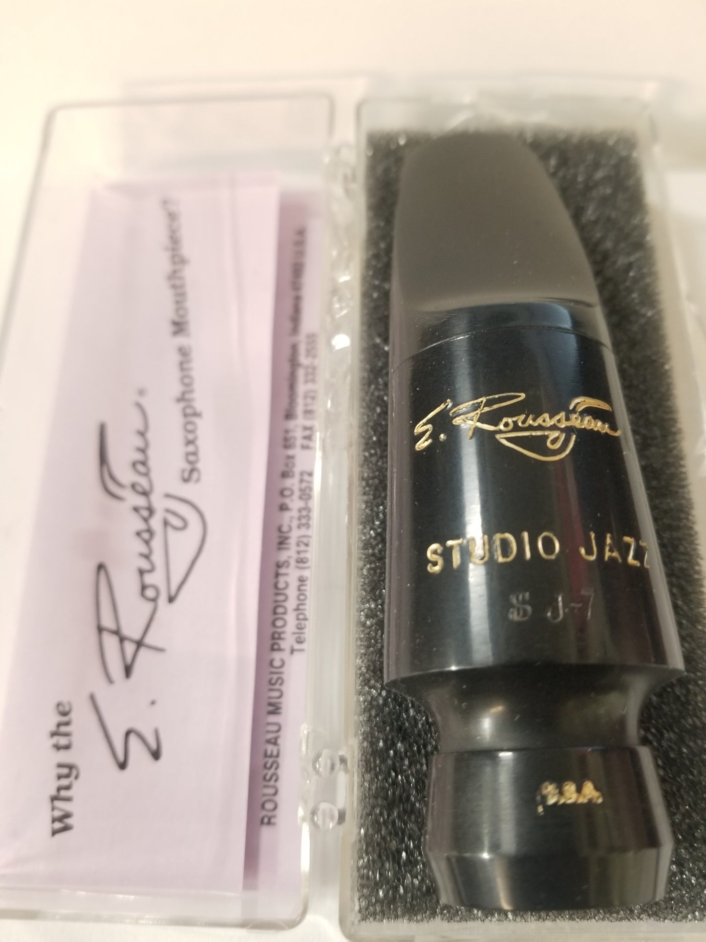 Original E. Rousseau Studio Jazz Tenor Sax Hard Rubber Mouthpiece