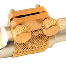 Load image into Gallery viewer, Oleg Ligature #04 - Matte Gold - for Metal Tenor or Alto Sax Mouthpieces