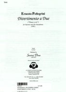 Divertimento A Due by Pellegrini for 2 Saxes/Score-S2122