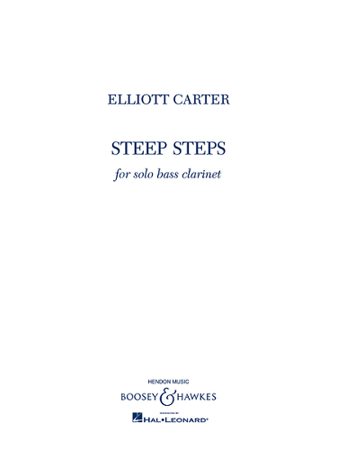 Steep Steps for Bass Clarinet by Elliot Carter