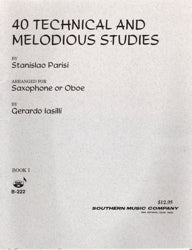 PARISI 40 TECHNICAL & MELODIOUS STUDIES BK.1 FOR SAX - B-222