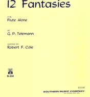 12 Fantasies Unaccompanied Flute Collection - G. P. Telemann - b334
