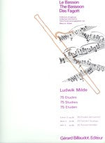 MILDE 75 ETUDES FOR BASSOON BOOK 3 - 524-01746