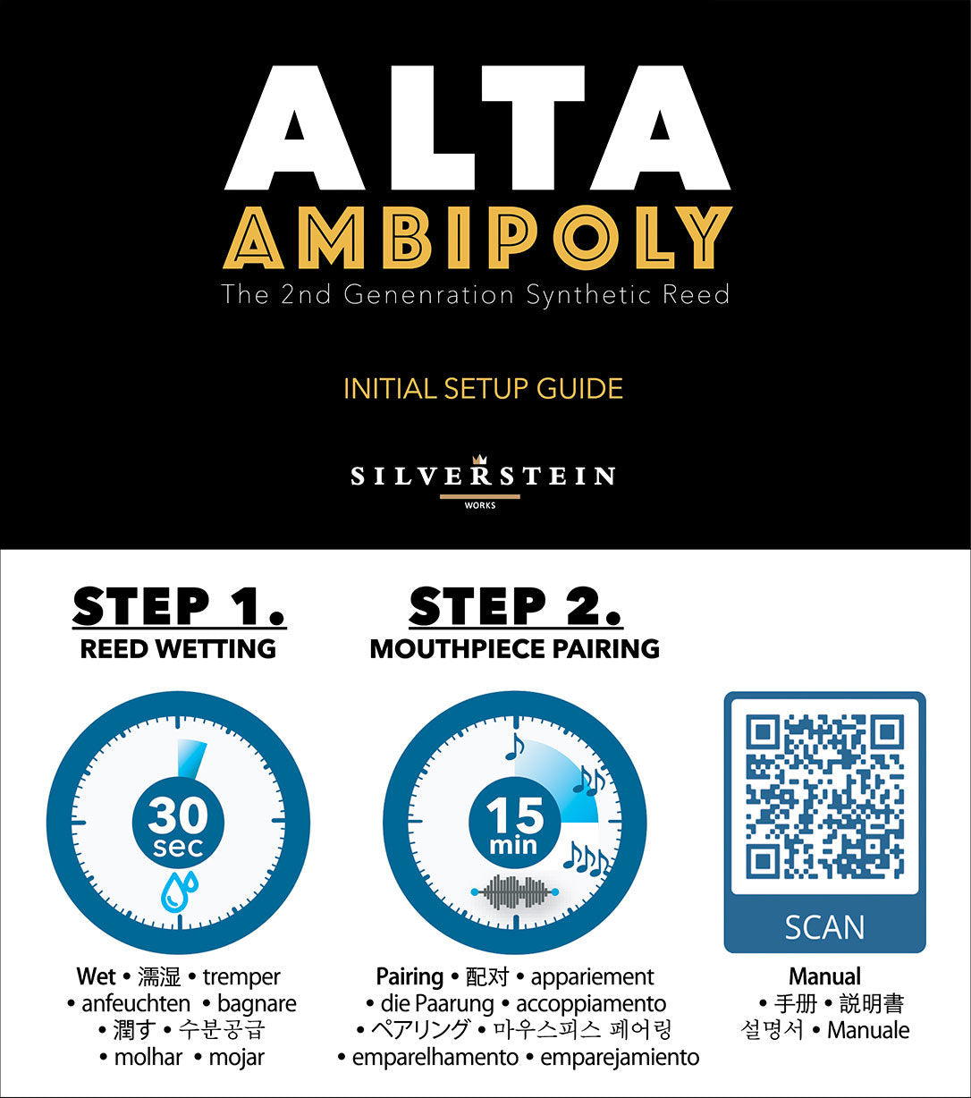 Silverstein ALTA Ambipoly Soprano Saxophone Classic Synthetic Reed