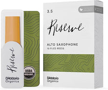 Load image into Gallery viewer, D&#39;Addario Organic Reserve Alto Saxophone Reeds - 10 per Box