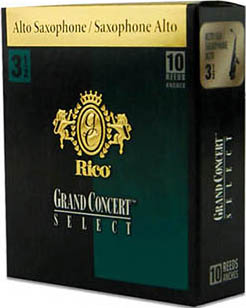 Rico Grand Concert Select Alto Saxophone Reeds Filed - 10 Per Box