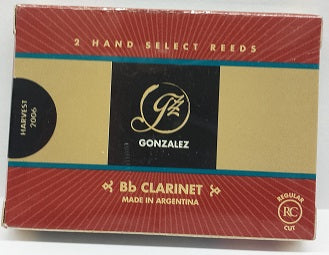 Gonzalez Bb Clarinet Regular Cut (RC) Reeds - DUO Box - 2 Per Box