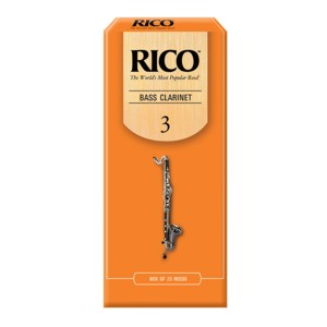 Rico by D'addario Bass Clarinet Reeds Unfiled - 25 Per Box