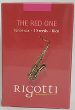 Load image into Gallery viewer, Rigotti Gold Tenor Saxophone Classic Cut Filed Reeds - 10 Per Box