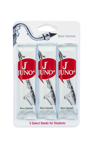 Vandoren Juno Bass Clarinet Reeds - 3 Reed Card