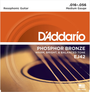 D'addario Resphonic Guitar StringS, 16-56