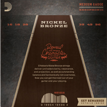 Load image into Gallery viewer, D&#39;addario Nickel Bronze, Resophonic 16-56 Acoustic Guitar Strings