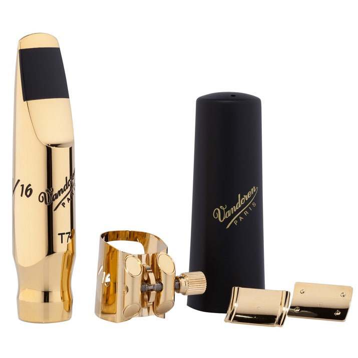 Vandoren V16 Metal Tenor Sax Mouthpiece - Small with Cap and Optimum Ligature