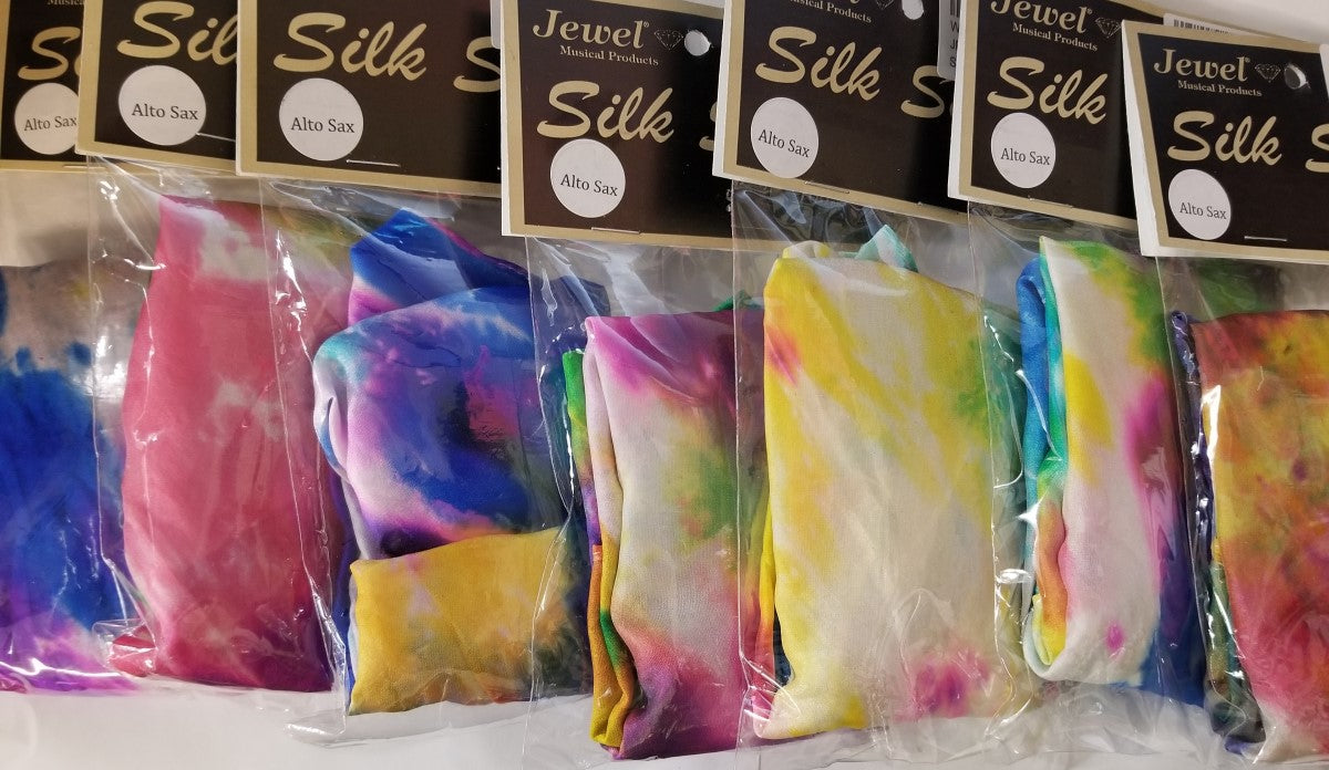 Jewel Tie Dye Alto Sax Silk Swab