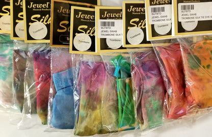 Jewel Tie Dye Silk Trombone Swab