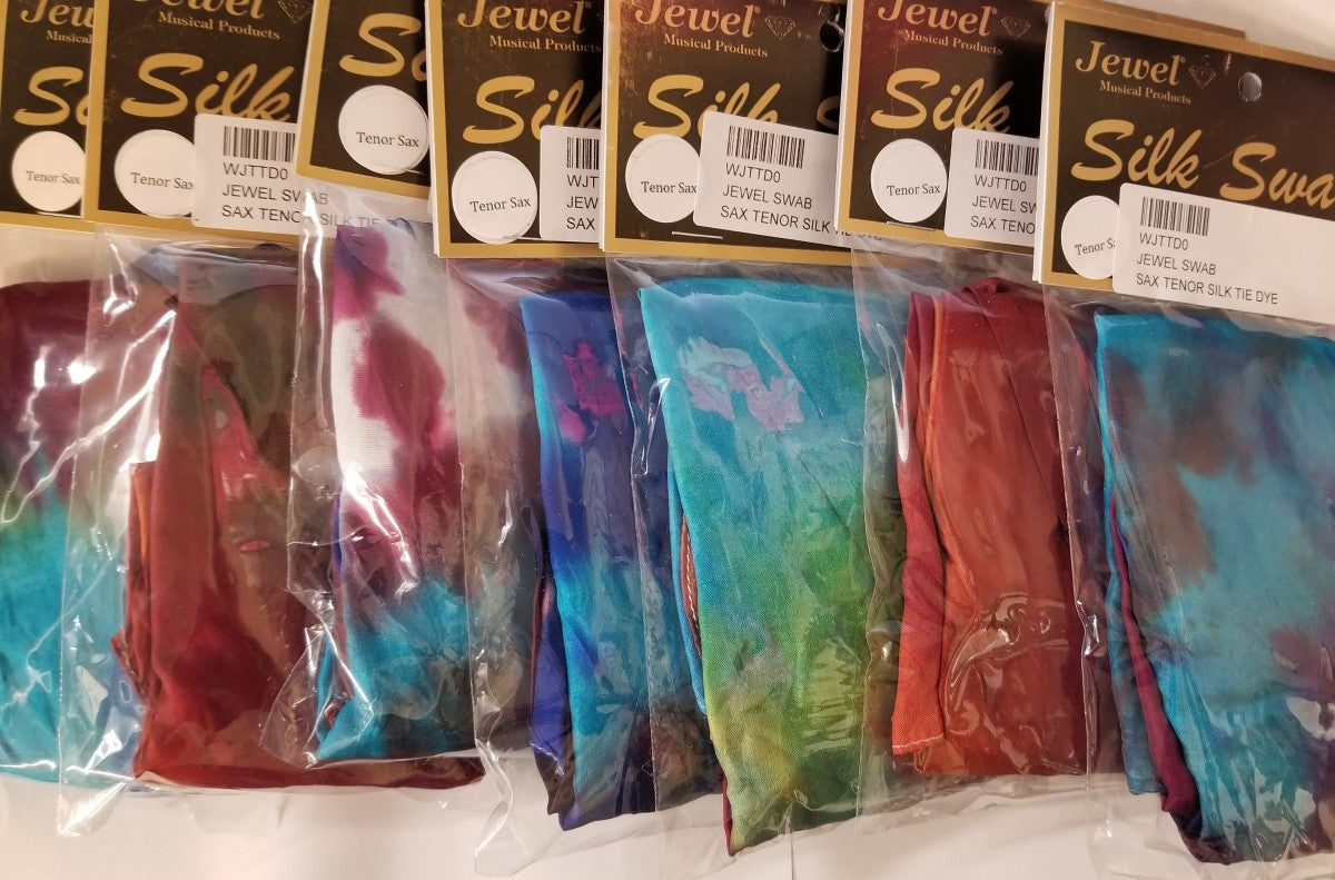 Jewel Tie Dye Tenor Sax Silk Swab